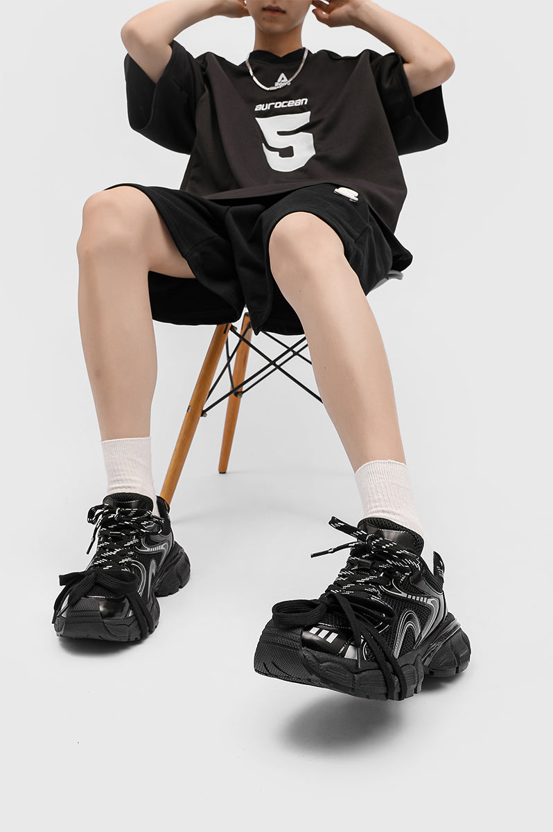 Liber hip-hop stitching bread shoes
