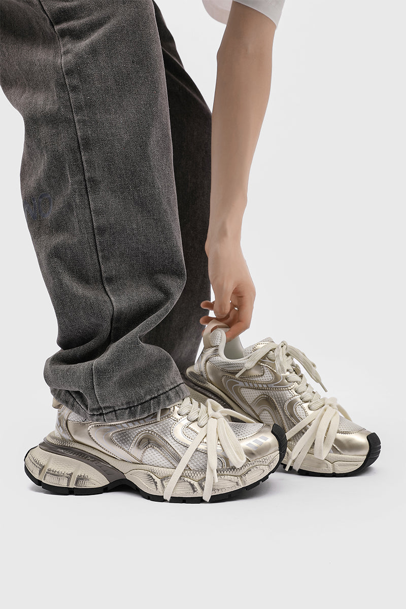 Liber hip-hop stitching bread shoes