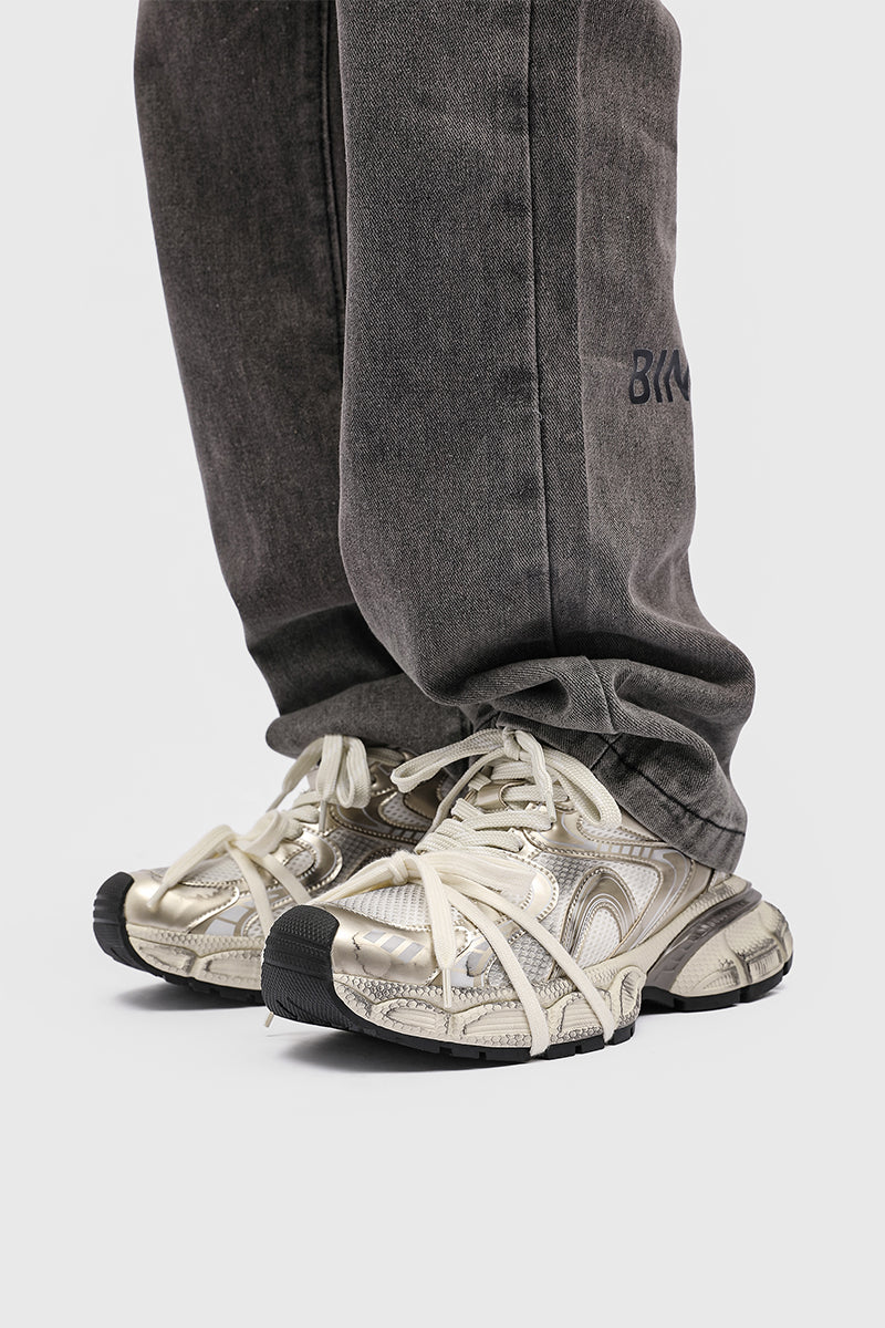 Liber hip-hop stitching bread shoes