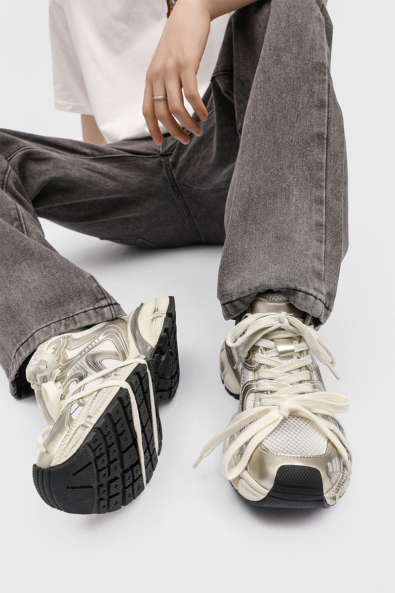 Liber hip-hop stitching bread shoes