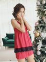 Liber Lace V-neck Sleeveless Slim Fit Homewear