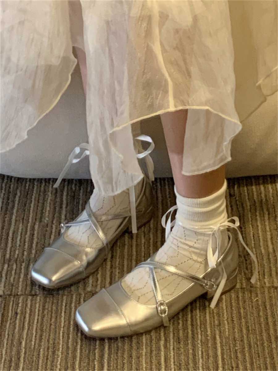 Liber Shoes Boudoir Ballet Solid Mary Jane