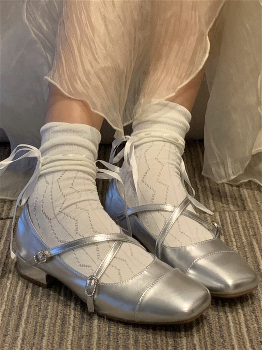Liber Shoes Boudoir Ballet Solid Mary Jane