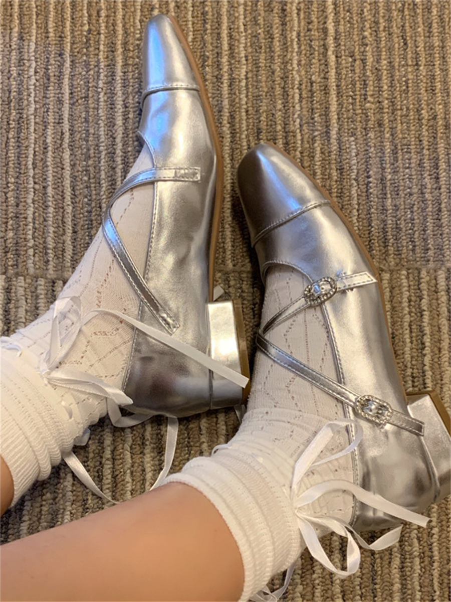 Liber Shoes Boudoir Ballet Solid Mary Jane