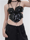 Liber Summer Women's Y2K Hottie Solid Color Sleeveless Slim Fit Camisole