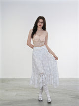 Liber Summer Women's Y2K Hot Girl Lace Sleeveless Slim Fit Camisole