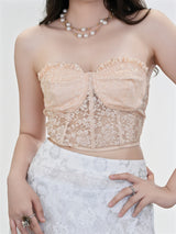 Liber Summer Women's Y2K Hot Girl Lace Sleeveless Slim Fit Camisole