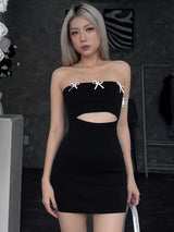 Liber Summer Women's Y2K Hot Girl Butterfly Sleeveless Slim Dress