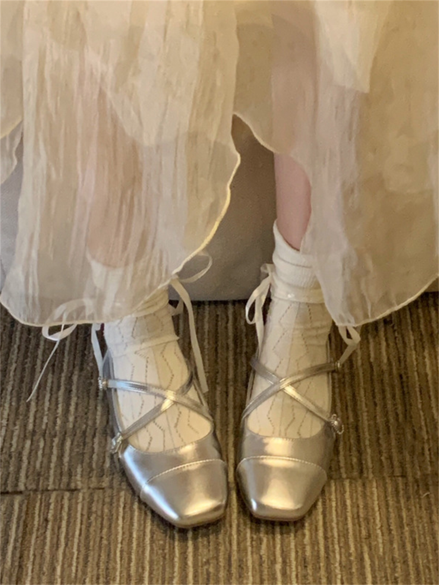 Liber Shoes Boudoir Ballet Solid Mary Jane