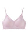Liber Women's Solid Color Full Cup Wire-Free Push-Up Bra