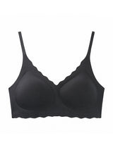 Liber Women's Solid Color Full Cup Wire-Free Push-Up Bra