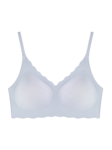 Liber Women's Solid Color Full Cup Wire-Free Push-Up Bra