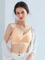 Liber Women's Solid Color Full Cup Wire-Free Push-Up Bra
