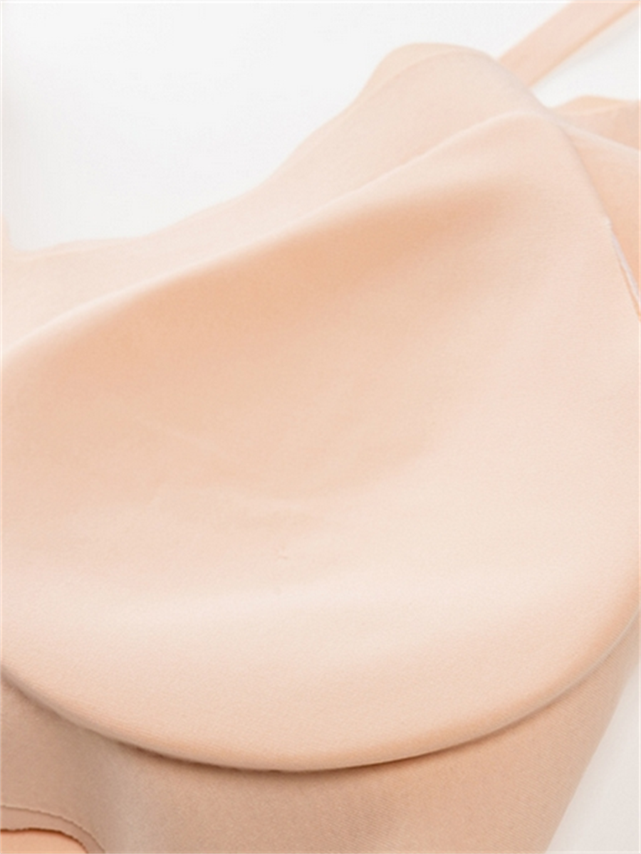 Liber Women's Solid Color Full Cup Wire-Free Push-Up Bra