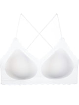 Liber Women's Solid Color Full Cup Wire-Free Push-Up Bra