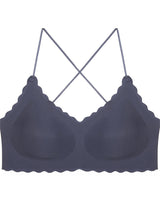 Liber Women's Solid Color Full Cup Wire-Free Push-Up Bra