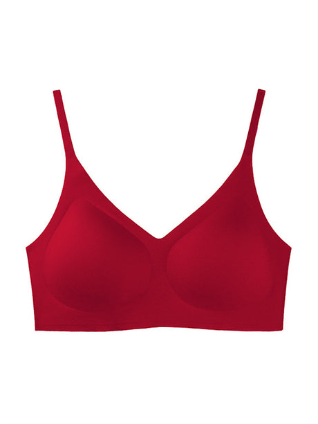 Liber Women's Solid Color 3/4 Cup Wire-Free Push-Up Bra