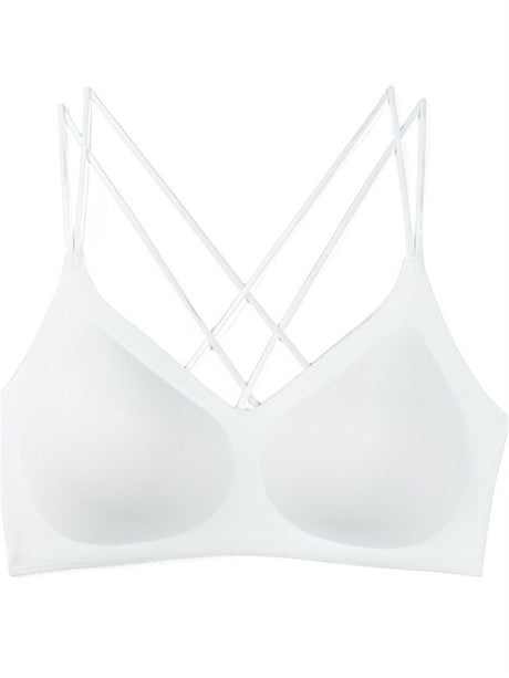 Liber Women's Solid Color Full Cup Wire-Free Smooth Bra