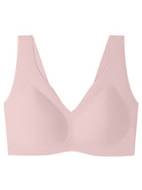 Liber Women's Solid Color Full Cup Wire-Free Push-Up Bra