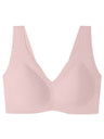 Liber Women's Solid Color Full Cup Wire-Free Push-Up Bra