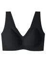 Liber Women's Solid Color Full Cup Wire-Free Push-Up Bra