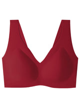 Liber Women's Solid Color Full Cup Wire-Free Push-Up Bra
