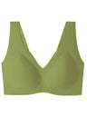 Liber Women's Solid Color Full Cup Wire-Free Push-Up Bra