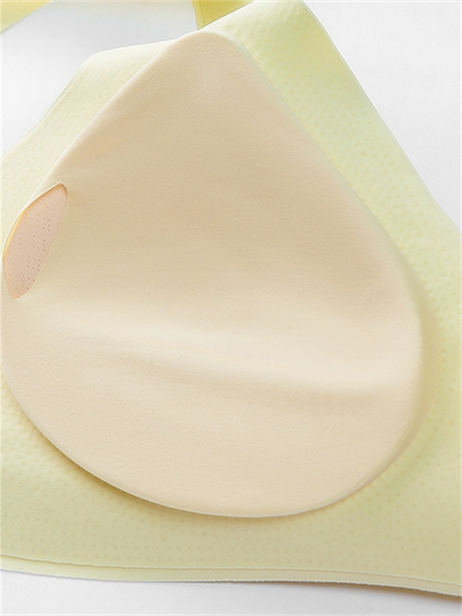 Liber Women's Solid Color Full Cup Wire-Free Push-Up Bra