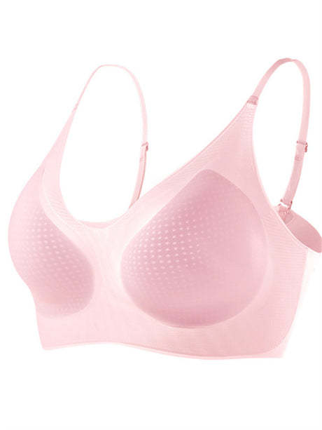 Liber Women's Solid Color Full Cup Wire-Free Push-Up Bra
