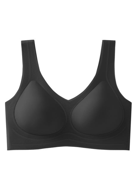 Liber Women's Solid Color Full Cup Wire-Free Smooth Bra