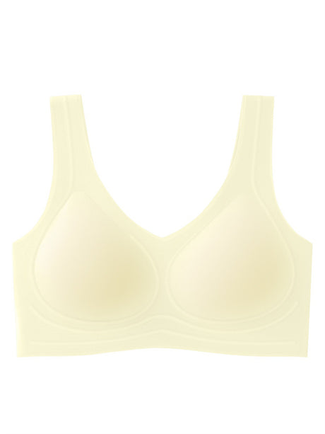 Liber Women's Solid Color Full Cup Wire-Free Smooth Bra