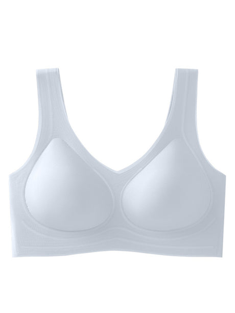 Liber Women's Solid Color Full Cup Wire-Free Smooth Bra