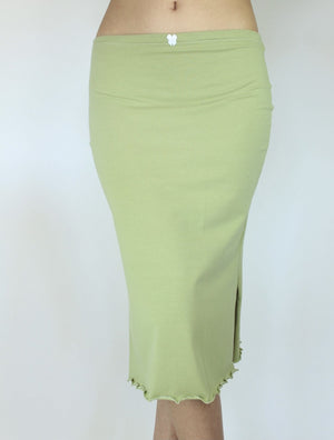 Liber Summer Women's Y2K Hot Girl Solid Color Slim Skirt