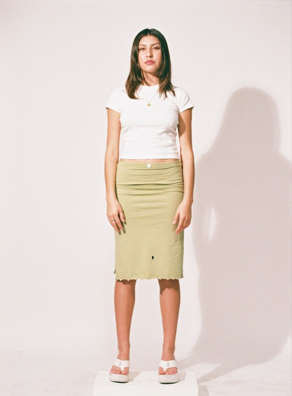 Liber Summer Women's Y2K Hot Girl Solid Color Slim Skirt