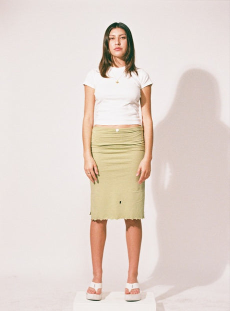 Liber Summer Women's Y2K Hot Girl Solid Color Slim Skirt