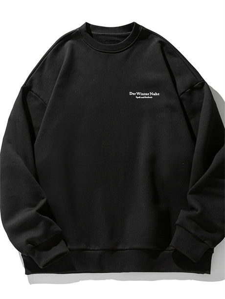 Liber Men's Autumn Round Neck Long Sleeve Sweatshirt