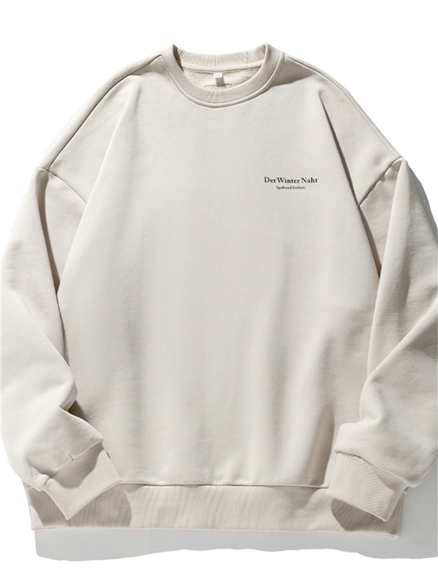 Liber Men's Autumn Round Neck Long Sleeve Sweatshirt
