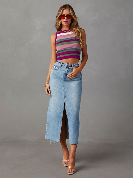 Liber summer women's daily casual solid color slim skirt