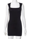 Liber Summer Women's Daily Casual Solid Color Square Neck Sleeveless Slim Dress