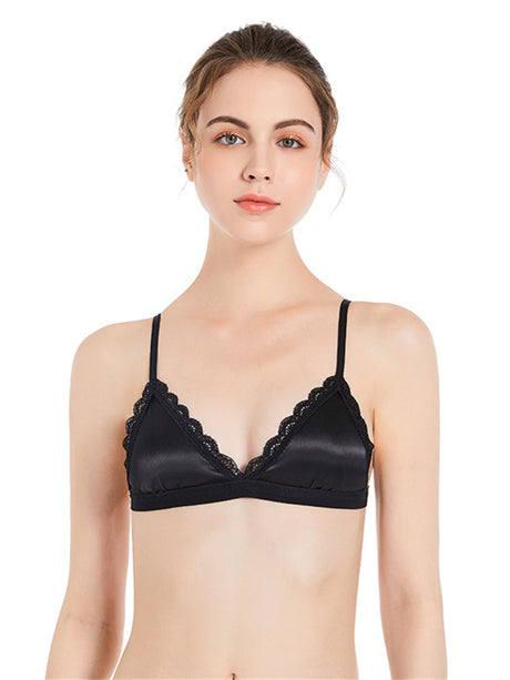 Liber Women's Solid Color 1/2 Cup Wire-Free Smooth Bra