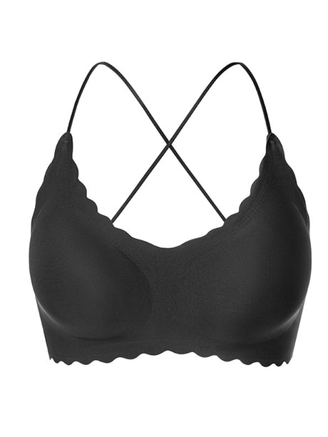 LiberSS Women's Solid Full Cup No Wire Support Push-up Bra