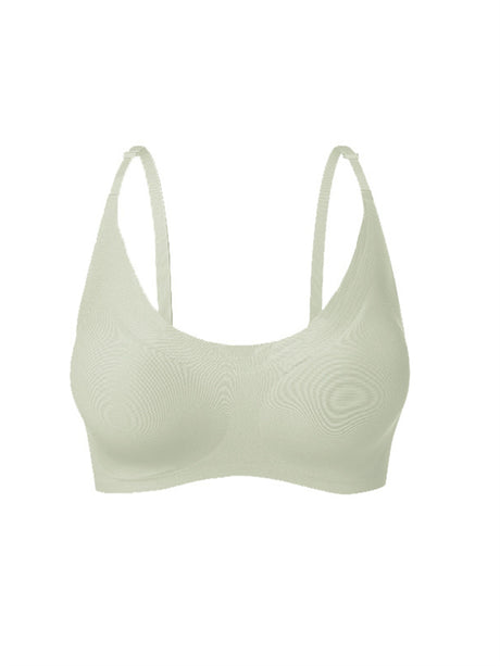 LiberSS women's solid 3/4 cup non-wired push-up bra