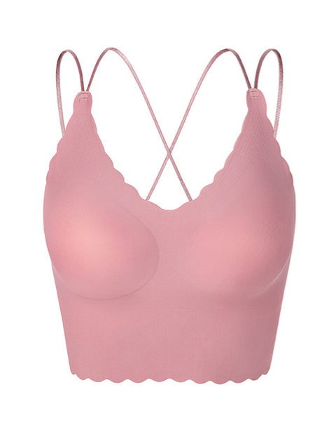 LiberSS Women's Solid Full Cup No Wire Support Push-up Bra