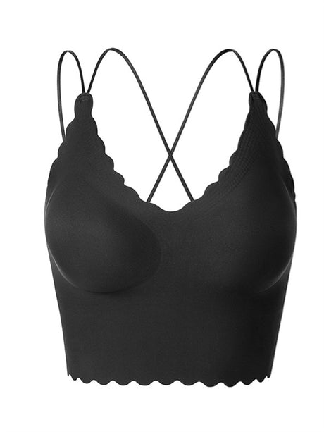 LiberSS Women's Solid Full Cup No Wire Support Push-up Bra