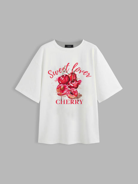 Liber Summer Women's Daily Casual Printed Round Neck Short Sleeve T-Shirt