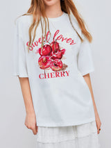 Liber Summer Women's Daily Casual Printed Round Neck Short Sleeve T-Shirt