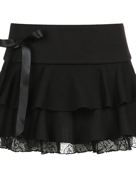 Liber Summer Women's Y2K Hot Girl Butterfly Loose Skirt