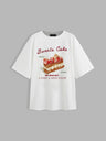 Liber Summer Women's Daily Casual Dessert Printed T-shirt