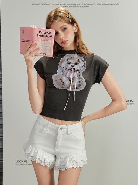 Liber Summer Women's Y2K Hot Girl Denim Mid-Rise Slim Jeans