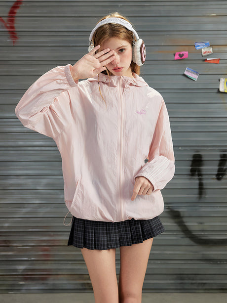Liber Summer Women's Y2K Hot Girl Solid Color Turned-Hem Collar Long-Sleeved Sun Protection Clothes